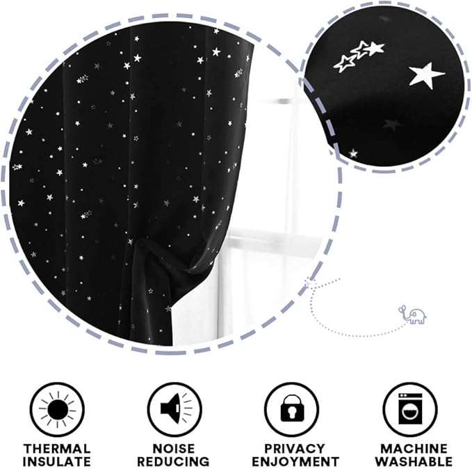 PrinceDeco Blackout Kids Curtains - Image 6