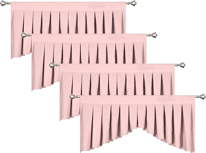 Light Pink Rod Pocket Curtain Valance - Image 3