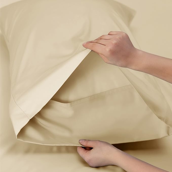 Bedsure Cooling Sheets Twin XL, Rayon Derived from Bamboo, Breathable & Soft - Image 5