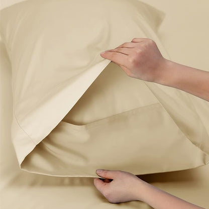 Bedsure Cooling Sheets Twin XL, Rayon Derived from Bamboo, Breathable & Soft - Image 5