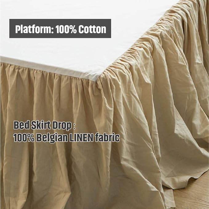 Simple&Opulence Belgian Linen Bed Skirt - Image 2
