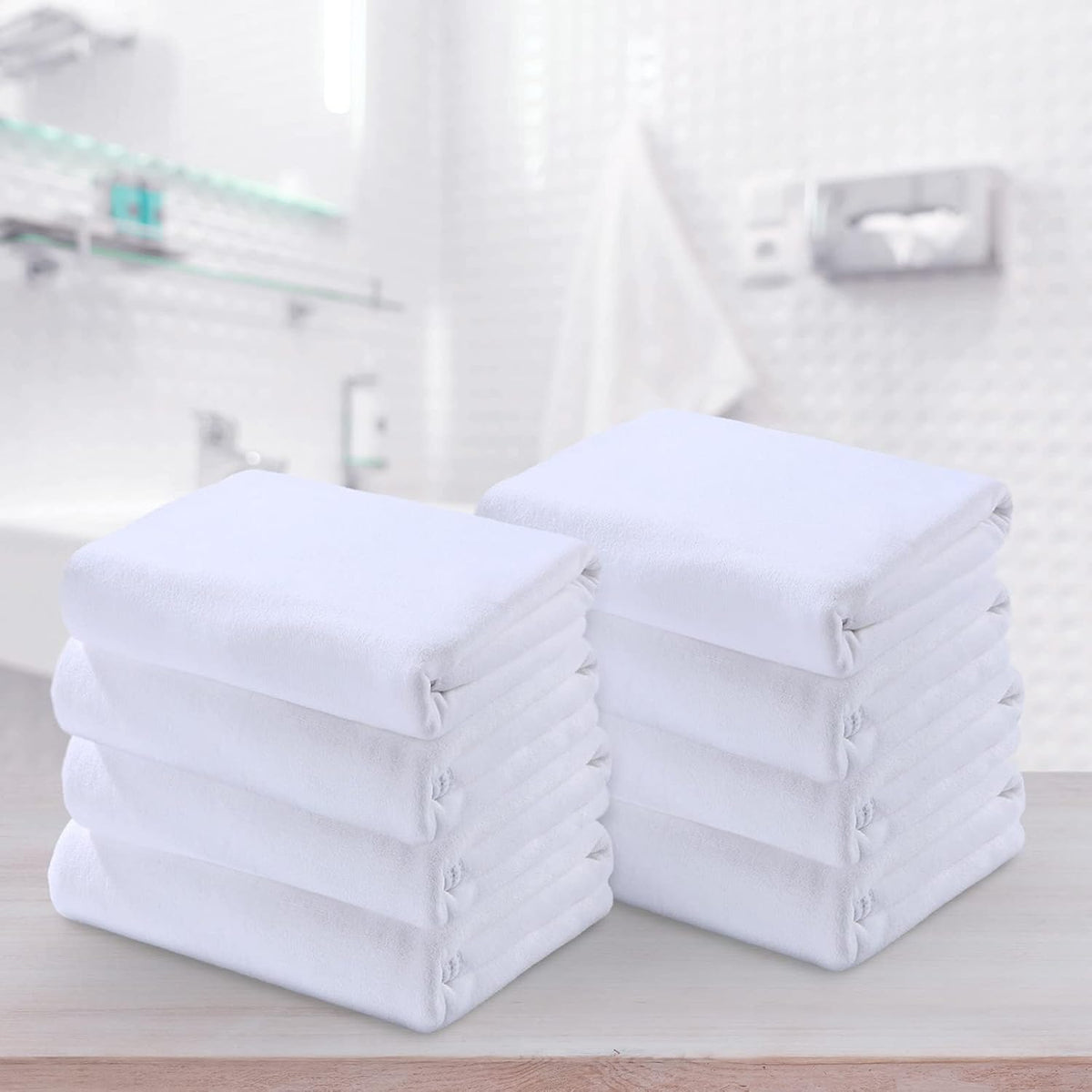 breling 8 pieces sublimation blank bath towel microfiber showing dimensions