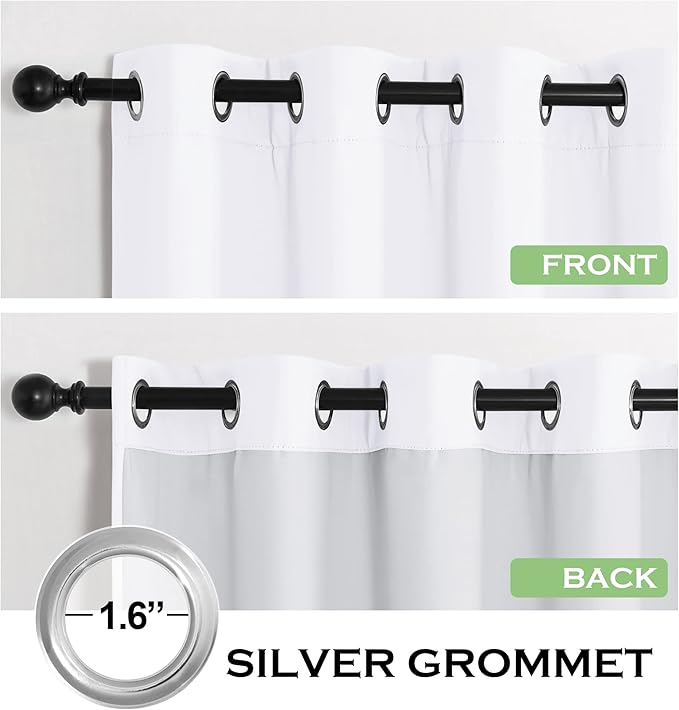 KGORGE Anti Dust Soundproof 100% Blackout Curtains 4 Layers Heavy Duty Energy - Image 4