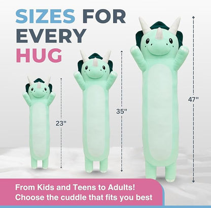 Plush Body Pillow for Kids | Long Stuffed Animal Cuddle Pillow | Soft Hugging - Image 6
