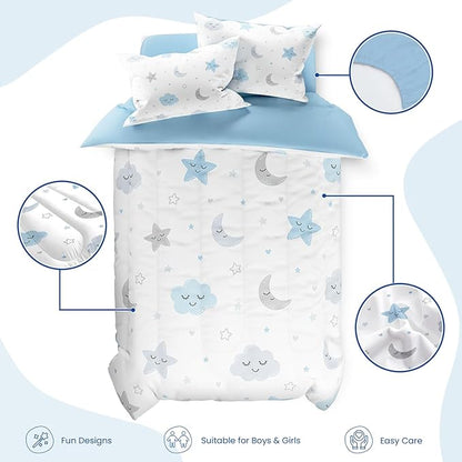 Star and Moon Comforter Set Full Size 98x86in - Image 2