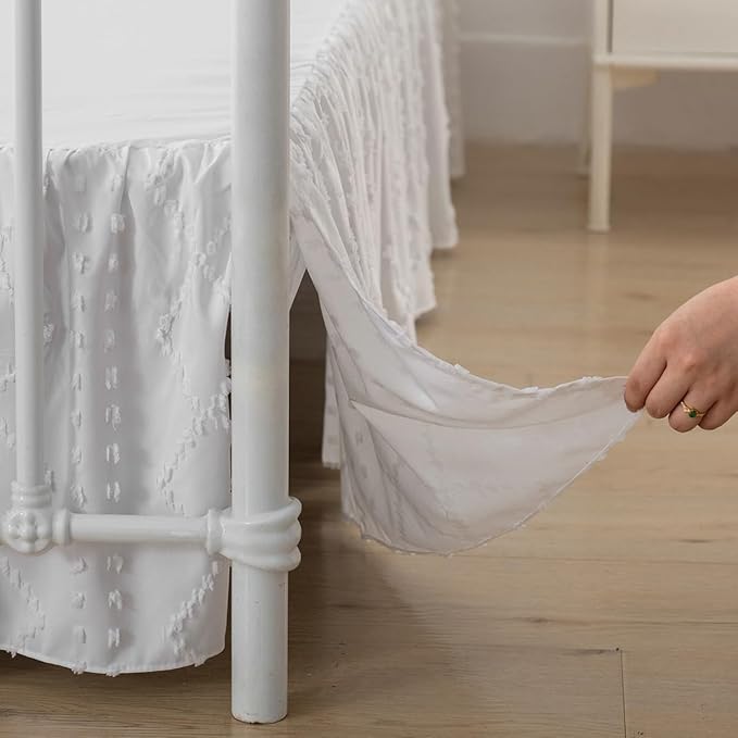 Bed Skirt Queen Size Ruffled Bed Skirt - Image 3