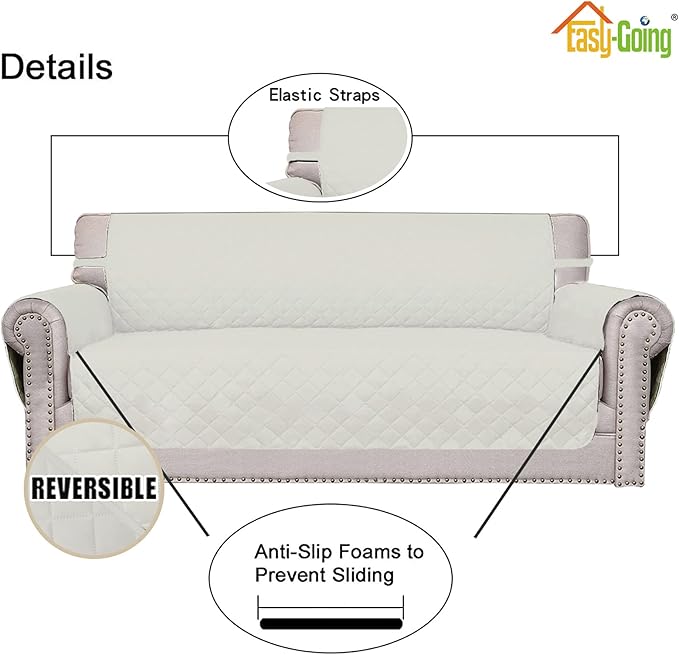 Easy-Going Oversized Chair Sofa Slipcover Reversible Sofa Cover Water Resistant - Image 3