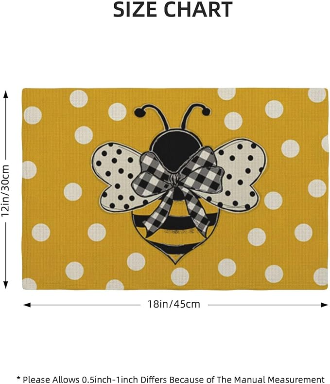 Bumble bee Placemats Set of 4 - Image 4