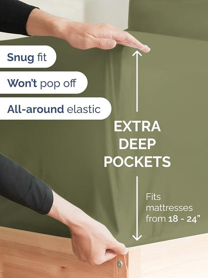 Extra Deep Cal King Fitted Sheet - Image 2