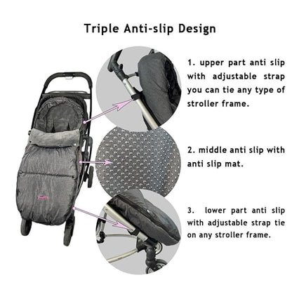 Toddler Stroller Footmuff Cosy Toe Buggy Pushchair Sleeping Bag, Easy Open & - Image 5