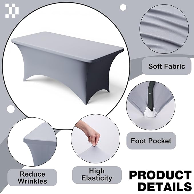Trlyc 1 Pack 8FT Spandex Table Cloth - Image 3