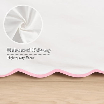 HIG Off-White Chic King Bed Skirt - Image 8