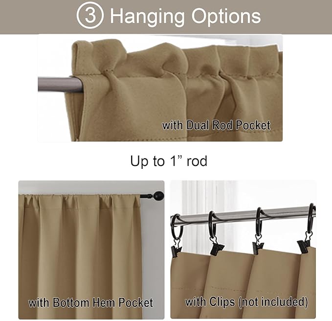 Gwine 24 Inch Long Tier Curtains - Image 5