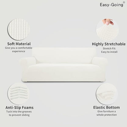 Easy-Going Stretch Sofa Slipcover 1-Piece Sofa Cover Furniture Protector Couch - Image 3