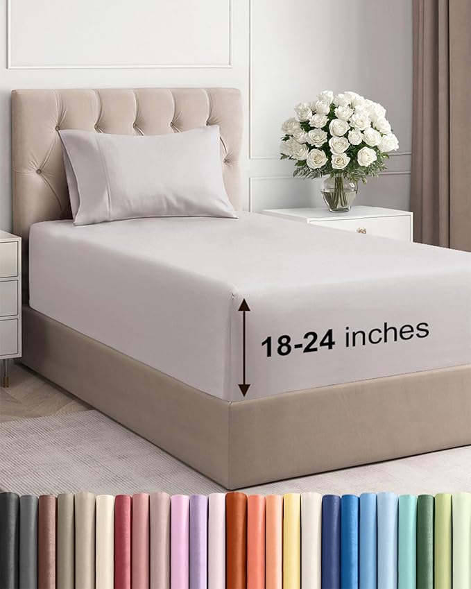 Extra Deep Pocket Twin XL Sheets by CGKUnlimited