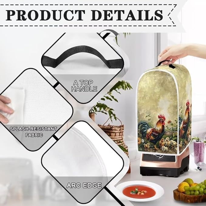 Chicken Blender Dust Cover, Anti Fingerprint Polyester Stand Mixer or Coffee - Image 4