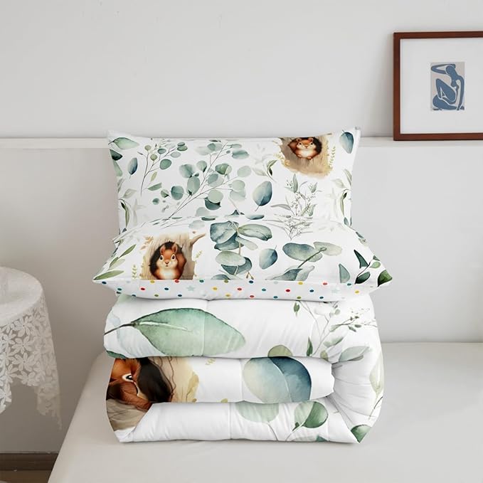 Erosebridal Kawaii Squirrel Full Comforter Set - Image 6