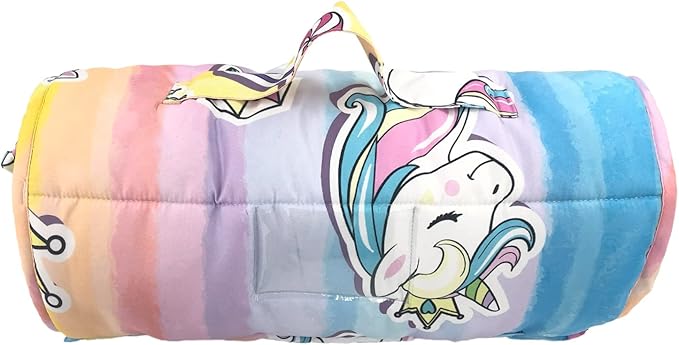 Toddler Nap Mat with Removable Pillow and Minky Blanket, Soft Rolled Napping - Image 7