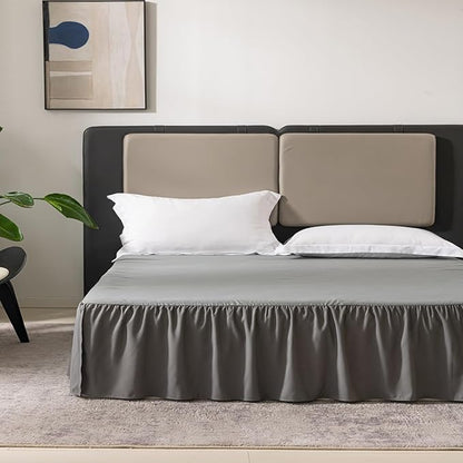 TSUTOMI Queen Size Grey Bed Skirt - Image 2