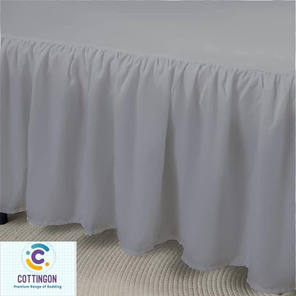 Ruffled Bed Skirt with Split Corners-Dust Ruffle - Image 2