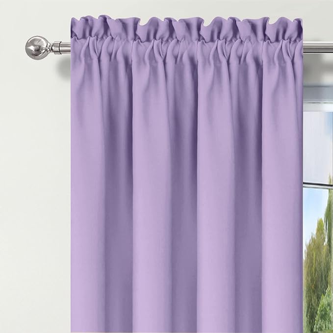 Single Piece Valance for Windows Kitchen Valances Set Room Darkening Short - Image 6