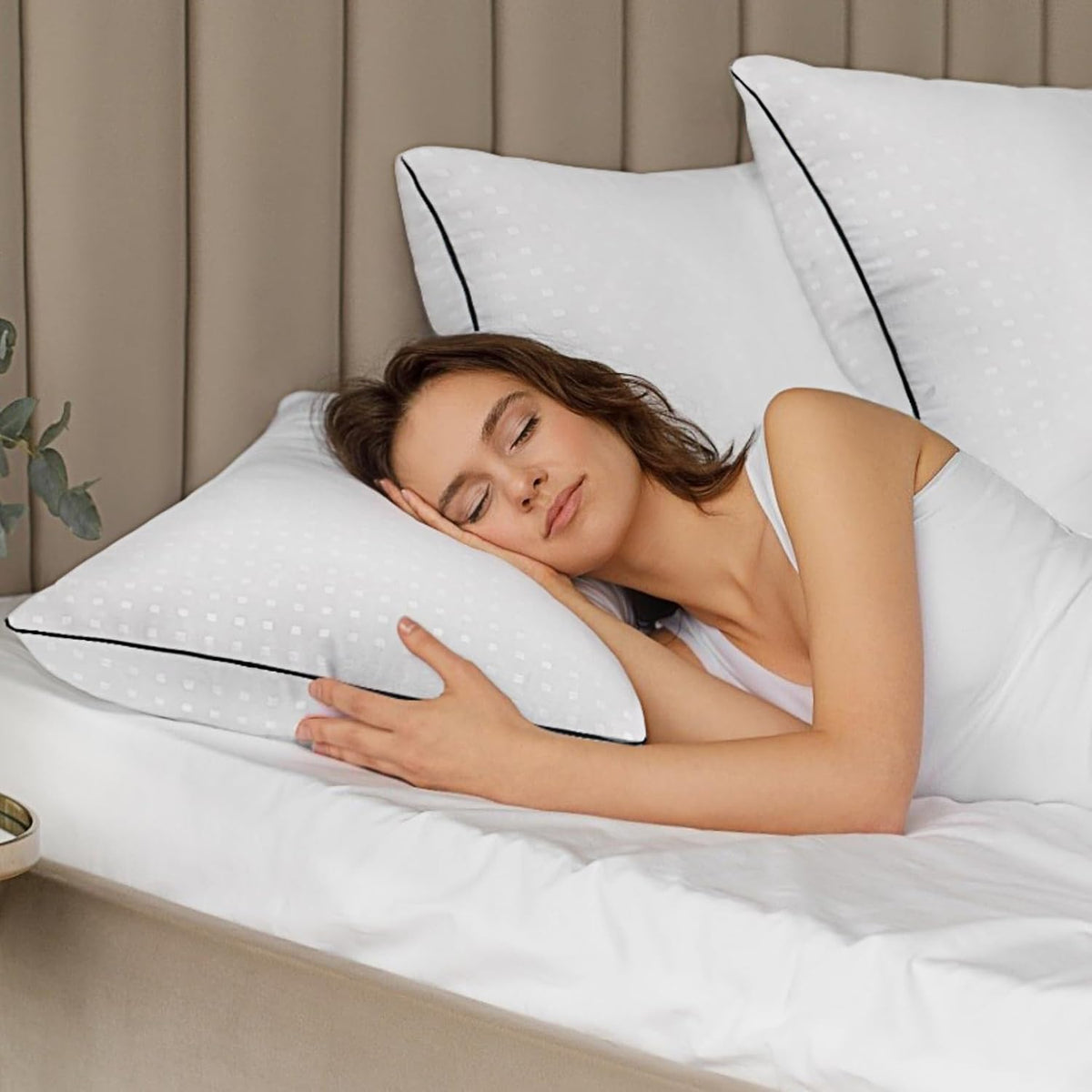 standard size bed pillows for sleeping 4 pack,luxury, main product view