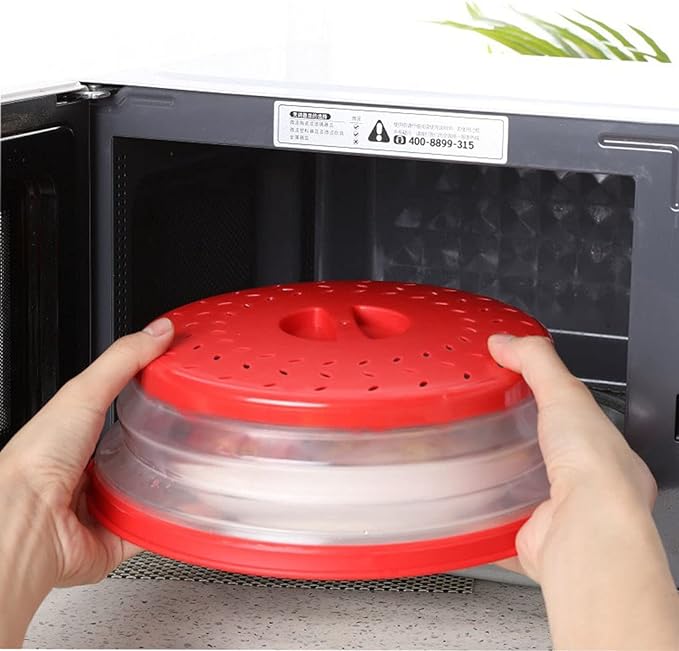 Collapsible Microwave Splatter Cover, 10.5 Inch, Dishwasher-safe, Microwave - Image 6