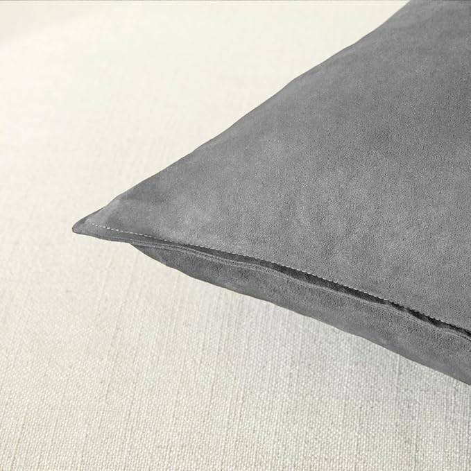Fancy Homi 2 Packs Dark Gray Decorative Throw Pillow Covers 18"x18", Modern - Image 4