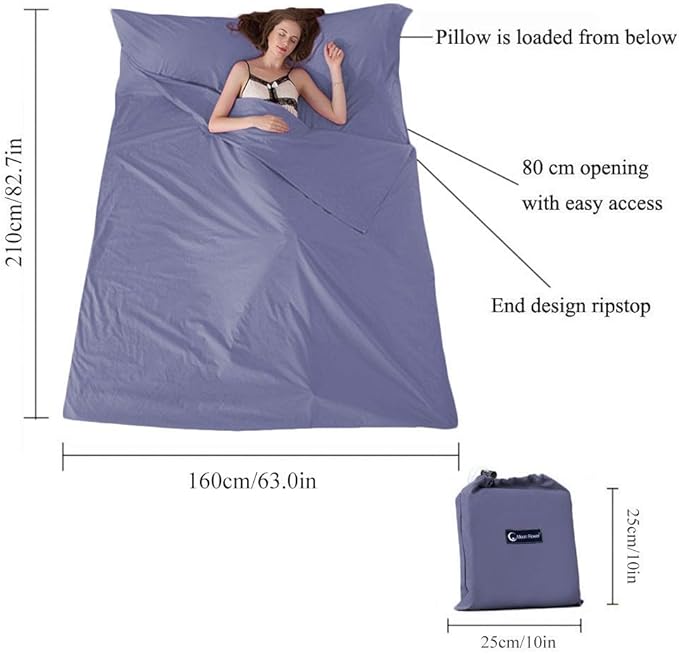 Sleeping Bag Liner Travel Sheets - Image 9
