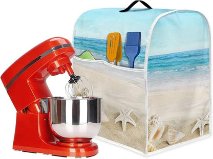 Fashion Mixer Covers Beach Print Indoor Kitchen Decorations, Polyester - Image 5