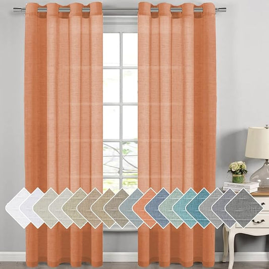H.VERSAILTEX Linen Curtains Natural Linen Blended Curtain by HVERSAILTEX