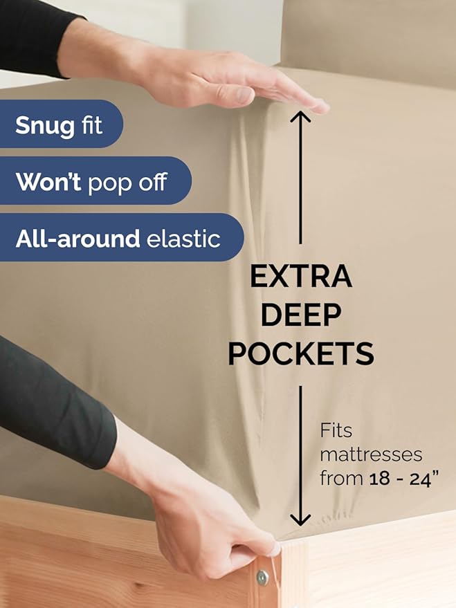 Extra Deep Twin XL Fitted Sheet - Image 2