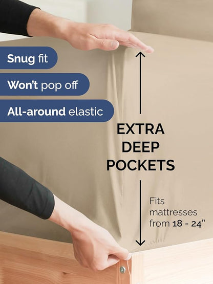 Extra Deep King Fitted Sheet - Image 2