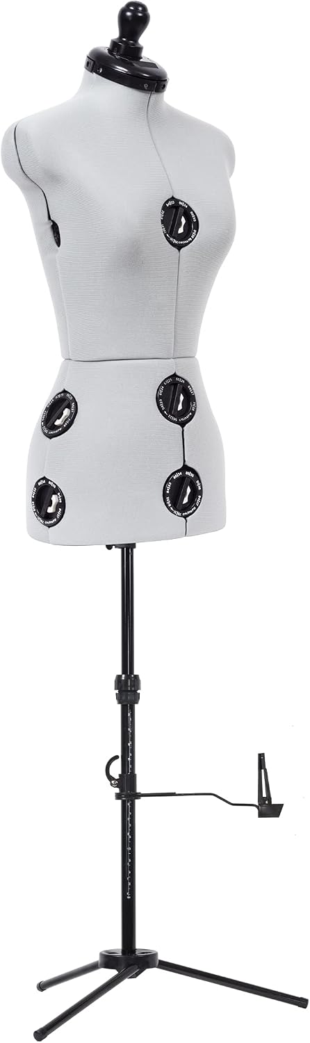 Dritz Twin-Fit Adjustable Dress Form for Sewing, Petite Sizes, US 00-4