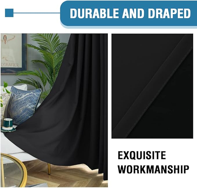 H.VERSAILTEX 100% Blackout Patio Curtains Thermal Insulated Curtains - Image 8