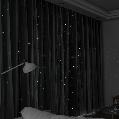 Kinryb Kids Blackout Curtains for Bedroom/Living Room/Classroom, Sheer Overlay - Image 5