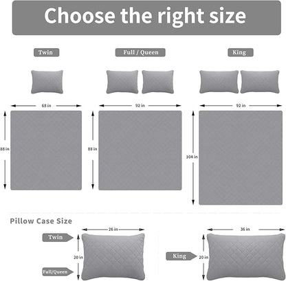 Easy-Going Twin Size Reversible Quilt Set - Image 7