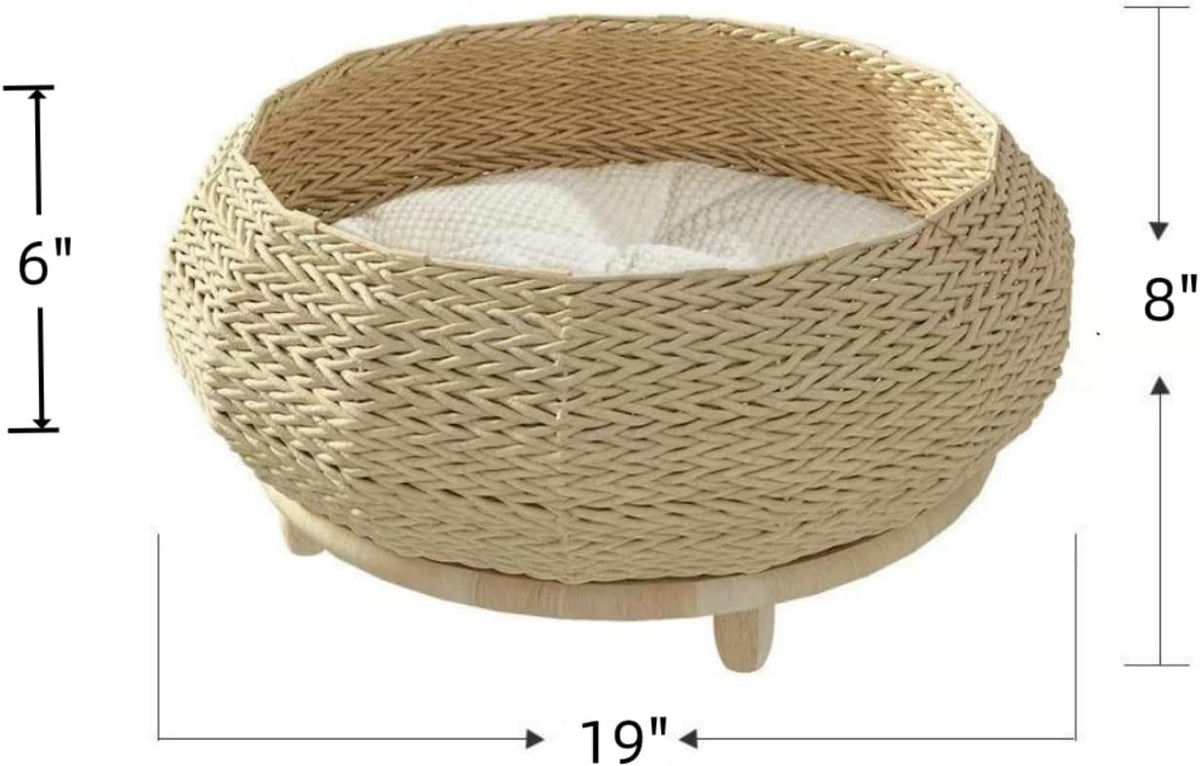shengocase extra large handwoven paper rope wicker rattan showing dimensions