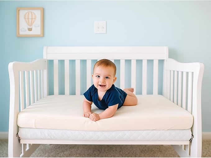 Organic Cotton Crib Mattress Protector - Image 2
