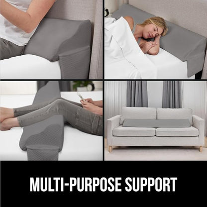 GORILLA GRIP Patent Pending King Bed Wedge Pillow Headboard Gap Filler - Image 9