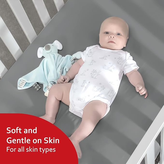 Crib Sheets for Boys or Girls 4 Pack, Fitted Crib Sheet for Standard Size Crib - Image 4
