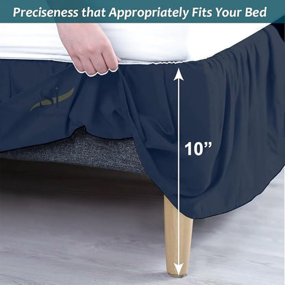 Shreem Linen Ruffled Bed Skirt - Image 4