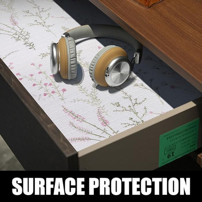 Floral Drawer and Shelf Liner for Cabinets, 12IN x 20FT Non-Adhesive and Strong - Image 3