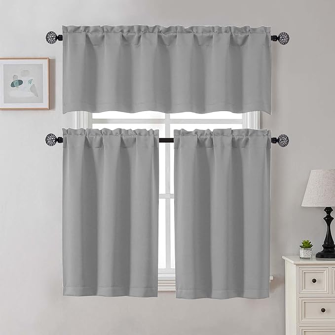 Gwine 24 Inch Long Tier Curtains - Image 2