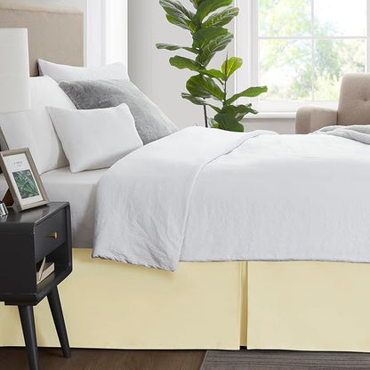 Nestl Vanilla Yellow Full XL Bed Skirt - Image 3