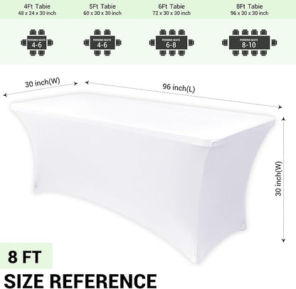 Obstal 8ft Stretch Spandex Table Cover - Image 4