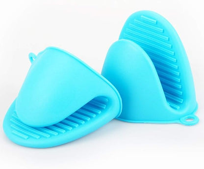 3 Pairs Mini Oven Mitts Gloves Silicone Heat Resistant Cooking Pinch Mitts - Image 2