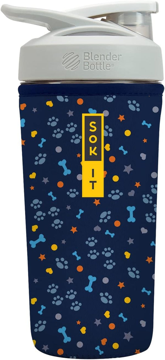 Sok It BotlSok Protein Blender Shaker Bottle Sleeve Insulated Neoprene Cover by SokIt