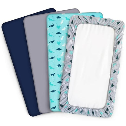 Mini Crib Sheets Set, 4 Pack - Image 4