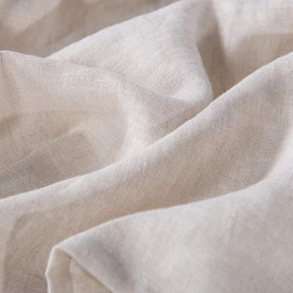 meadow park Washed Linen bedskirt, Queen Size 60" W x 80" L, Drop 16", Super - Image 5